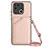 Funda Lujo Cuero Carcasa YB3 para Xiaomi Redmi 10 Power Oro Rosa