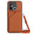 Funda Lujo Cuero Carcasa YB3 para Xiaomi Redmi 12C 4G Marron