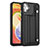 Funda Lujo Cuero Carcasa YB4 para Samsung Galaxy M04 Negro