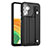 Funda Lujo Cuero Carcasa YB4 para Samsung Galaxy Quantum4 5G Negro