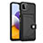 Funda Lujo Cuero Carcasa YB5 para Samsung Galaxy A22s 5G Negro
