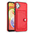 Funda Lujo Cuero Carcasa YB5 para Samsung Galaxy F04 Rojo