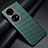 Funda Lujo Fibra de Carbon Carcasa Twill para Huawei P50 Pro Verde