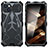 Funda Lujo Marco de Aluminio Carcasa 360 Grados LF1 para Apple iPhone 15 Negro