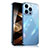 Funda Lujo Marco de Aluminio Carcasa 360 Grados M01 para Apple iPhone 15 Pro Azul