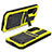 Funda Lujo Marco de Aluminio Carcasa 360 Grados M01 para Samsung Galaxy S21 5G Amarillo