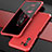 Funda Lujo Marco de Aluminio Carcasa 360 Grados P01 para Xiaomi Mi 11i 5G Rojo