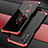 Funda Lujo Marco de Aluminio Carcasa 360 Grados P01 para Xiaomi Redmi Note 11 Pro+ Plus 5G Rojo y Negro