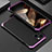 Funda Lujo Marco de Aluminio Carcasa 360 Grados para Apple iPhone 15 Plus Morado