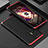 Funda Lujo Marco de Aluminio Carcasa 360 Grados para Vivo X70 Pro 5G Rojo y Negro