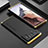 Funda Lujo Marco de Aluminio Carcasa 360 Grados para Xiaomi Mi 11 Ultra 5G Oro y Negro