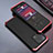 Funda Lujo Marco de Aluminio Carcasa 360 Grados para Xiaomi Mi 13 5G Rojo y Negro