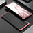 Funda Lujo Marco de Aluminio Carcasa 360 Grados para Xiaomi Poco F3 5G Rojo y Negro