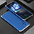 Funda Lujo Marco de Aluminio Carcasa 360 Grados para Xiaomi Poco F4 5G Plata y Azul