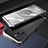 Funda Lujo Marco de Aluminio Carcasa 360 Grados para Xiaomi Redmi Note 10 Pro 5G Plata y Negro