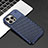 Funda Lujo Marco de Aluminio Carcasa 360 Grados QC3 para Apple iPhone 15 Pro Azul