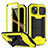 Funda Lujo Marco de Aluminio Carcasa 360 Grados RJ2 para Apple iPhone 15 Amarillo