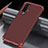 Funda Lujo Marco de Aluminio Carcasa M03 para Vivo X50 5G Rojo