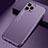 Funda Lujo Marco de Aluminio Carcasa M04 para Apple iPhone 13 Pro Max Morado