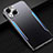 Funda Lujo Marco de Aluminio Carcasa M05 para Apple iPhone 13 Mini Azul