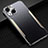 Funda Lujo Marco de Aluminio Carcasa M05 para Apple iPhone 13 Mini Oro