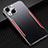 Funda Lujo Marco de Aluminio Carcasa M05 para Apple iPhone 13 Rojo