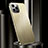 Funda Lujo Marco de Aluminio Carcasa para Apple iPhone 13 Pro Max Oro