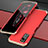 Funda Lujo Marco de Aluminio Carcasa para Huawei Honor V30 5G Oro y Rojo