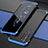 Funda Lujo Marco de Aluminio Carcasa para Oppo K7 5G Azul y Negro