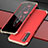 Funda Lujo Marco de Aluminio Carcasa para Oppo K7 5G Oro y Rojo