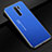 Funda Lujo Marco de Aluminio Carcasa para Xiaomi Redmi 9 Prime India Azul
