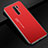 Funda Lujo Marco de Aluminio Carcasa para Xiaomi Redmi 9 Prime India Rojo