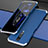 Funda Lujo Marco de Aluminio Carcasa para Xiaomi Redmi K30i 5G Plata y Azul