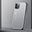 Funda Lujo Marco de Aluminio Carcasa T01 para Apple iPhone 11 Pro Plata