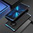 Funda Lujo Marco de Aluminio Carcasa T01 para Huawei Mate 40E Pro 4G Azul y Negro