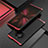 Funda Lujo Marco de Aluminio Carcasa T01 para Huawei Mate 40E Pro 4G Rojo y Negro