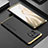 Funda Lujo Marco de Aluminio Carcasa T01 para Xiaomi Mi 11 Lite 5G NE Oro y Negro