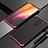Funda Lujo Marco de Aluminio Carcasa T02 para Xiaomi Redmi Note 8 Pro Rojo y Negro