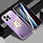 Funda Lujo Marco de Aluminio y Silicona Carcasa Bumper con Mag-Safe Magnetic JL1 para Apple iPhone 13 Pro Max Morado