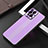 Funda Lujo Marco de Aluminio y Silicona Carcasa Bumper J01 para Oppo Find X3 5G Morado