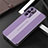 Funda Lujo Marco de Aluminio y Silicona Carcasa Bumper J02 para Oppo Reno6 5G Morado