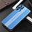 Funda Lujo Marco de Aluminio y Silicona Carcasa Bumper J02 para Oppo Reno6 Pro 5G India Azul