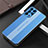 Funda Lujo Marco de Aluminio y Silicona Carcasa Bumper J02 para Oppo Reno6 Pro+ Plus 5G Azul