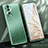 Funda Lujo Marco de Aluminio y Silicona Carcasa Bumper JL1 para Huawei Honor 80 5G Verde