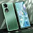 Funda Lujo Marco de Aluminio y Silicona Carcasa Bumper JL1 para Huawei Honor 80 Pro 5G Verde