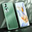 Funda Lujo Marco de Aluminio y Silicona Carcasa Bumper JL1 para Huawei Honor 90 5G Verde