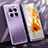 Funda Lujo Marco de Aluminio y Silicona Carcasa Bumper JL1 para Huawei Mate 50 Pro Morado