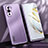 Funda Lujo Marco de Aluminio y Silicona Carcasa Bumper JL1 para Huawei Nova 10 Morado