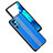 Funda Lujo Marco de Aluminio y Silicona Carcasa Bumper JL1 para Samsung Galaxy S20 Azul