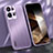 Funda Lujo Marco de Aluminio y Silicona Carcasa Bumper JL1 para Xiaomi Redmi Note 13 Pro 5G Morado